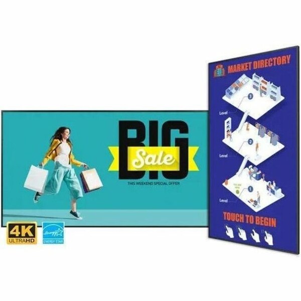 Planar SLP75, 75IN UHD DISPLAY, 500 NIT, 24X7, SPEAKERS, LANDSCAPE & PORTRAIT. E 998-3929-00 - main