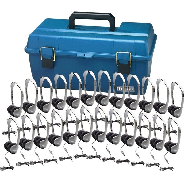 Hamiltonbuhl Hamilton Electronics LCP - 24 - MS2LV Lab Pack- 24 MS2LV Personal Headphones in a Carry Case LCP/24/MS2LV - main