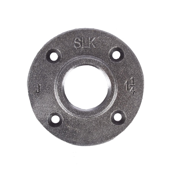 B & K STZ Industries 1-1/4 in. FIP each Black Malleable Iron Floor Flange 310UF-114 - main