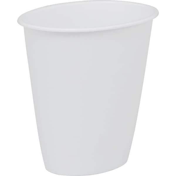Sterilite 1.5 Gal. White Oval Vanity Wastebasket 10118012 - main