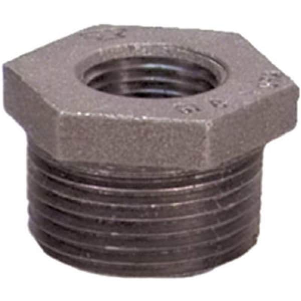 Anvil 8700129359 1 x .75 in. Malleable Iron Pipe Fitting Black Hex Reducing Bushing 230854 - main