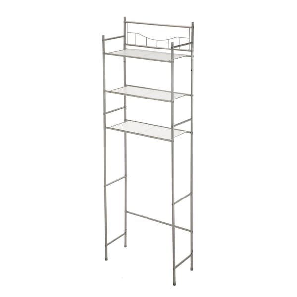Mainstays 3-Shelf Over-The-Toilet Bathroom Space Saver in Satin Nickel 750123914M - main