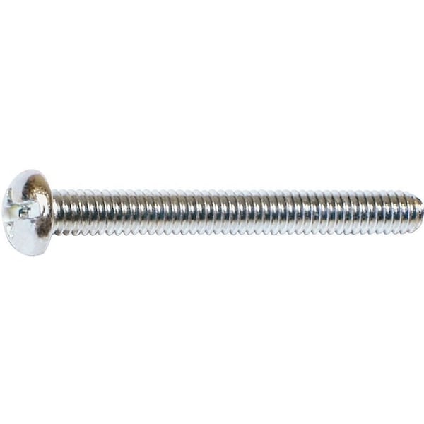 Midwest Fastener #8-32 x 2 in Combination Phillips/Slotted Round Machine Screw, Zinc Plated 07668 - main