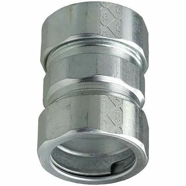 Dottie Conduit Fitting Coupling, 3/4 in, Threadless, Steel, Zinc Plated NTC75 - main