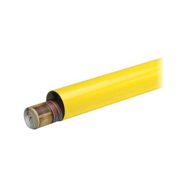 Partners Brand Mailing Tubes with Caps, 2" x 6", Yellow, PK50 P2006Y - main
