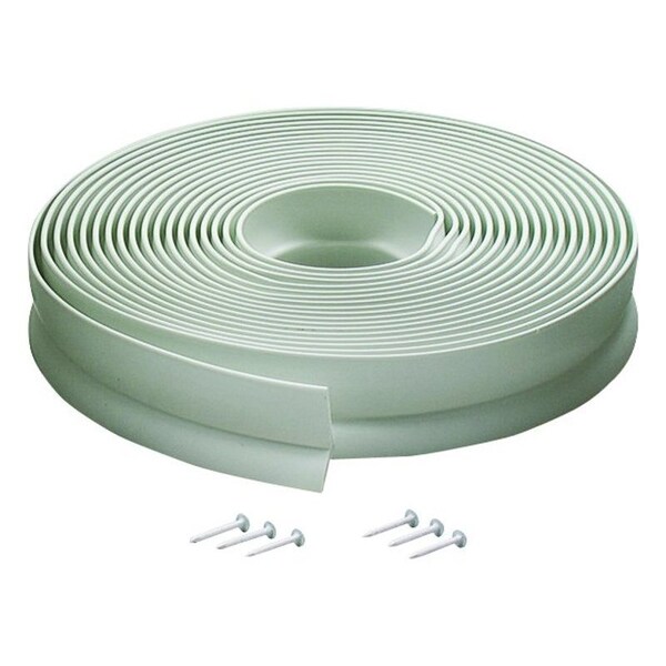 M-D Building Products 0 Garage Door Seal, 134 in W, 1 in Thick, 30 ft L, Vinyl, White 3822 - main