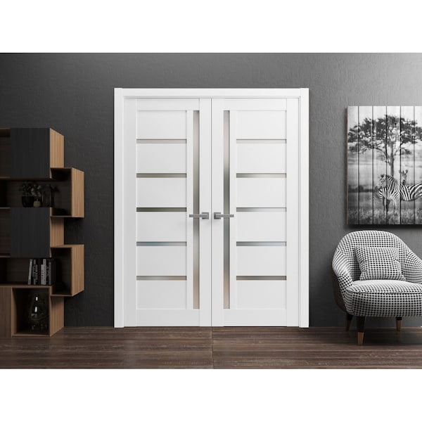 Sartodoors Slab Interior Door, 18" x 80", White QUADRO4088S-WS-18 - main