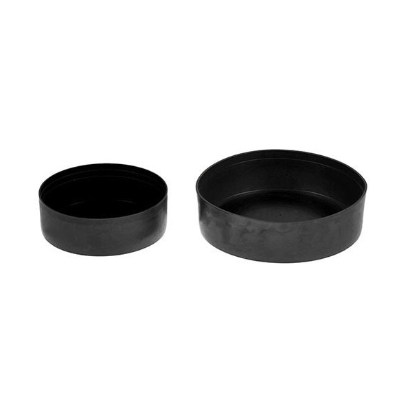 Ty-Flot Pipe Caps, 16 in NPT, Black, PK15 NPT16BK - main