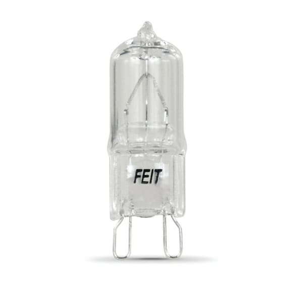 Feit Electric BPQ25G9 Halogen Bulb, 25 W, G9 Lamp Base, JCD T4 Lamp, 3000 K Color Temp, 2000 hr Average Life BPQ25/G9/RP - main
