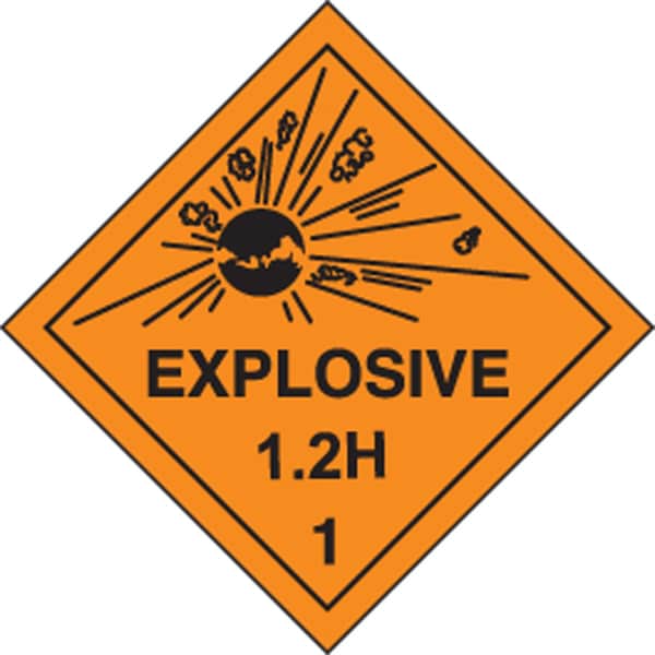 Accuform DOT SHIPPING LABELS HAZARD CLASS 1 MSL116EV2 - main