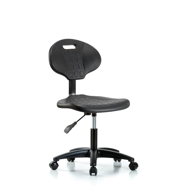 Blue Ridge Ergonomics Desk Chair Erie Desk Chair, Casters, No Arms, 17" to 22" Height, Black; Blue BR-TPDHCH-RG-A0-RC - main