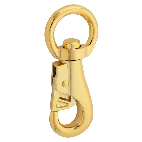 National Hardware Boat Snap with Swivel Round Eye, 7/8 x 3-7/8 in, 220 lb Working Load, Zinc, Bronze N890-012 - main