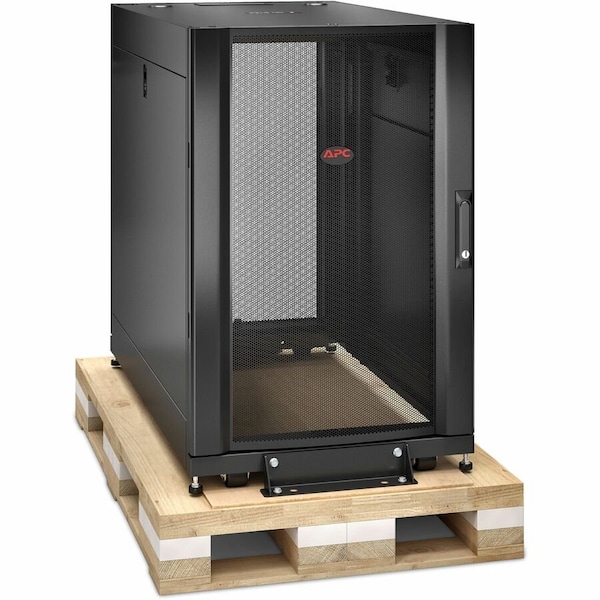Apc NetShelter SX, Server Rack Enclosure, 18U, Shock Packaging, Black, 925H x 600W x 1070D mm (TAA) AR3106SP - main