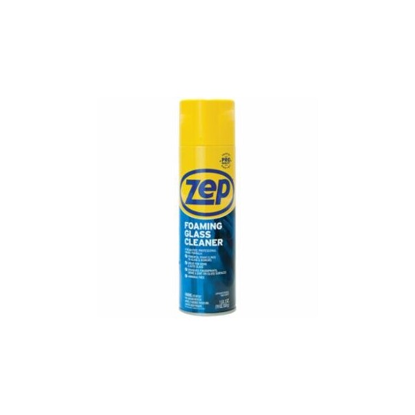 Zep Retail Streak-Free Glass Cleaner, 19 oz, Aerosol Can, Foaming, Ammonia Free, 12PK 019-ZUFGC19 - main