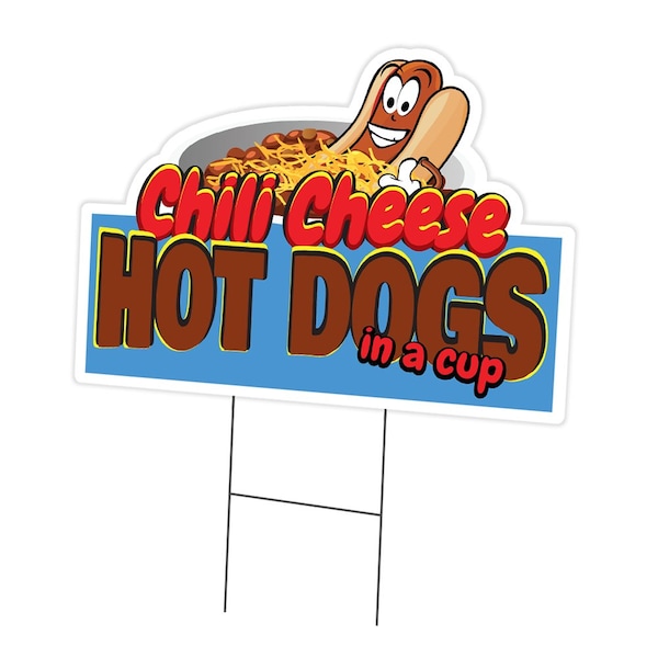 Signmission Chili Cheese Hot Dogs Die Cut Yard & Stake plastic window, 1216-Chili Cheese Hot Dogs C-DC-1216-Chili Cheese Hot Dogs19 - main