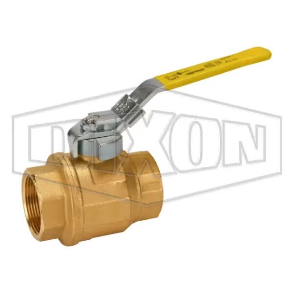 Dixon FBLV Imported Ball Valve, 1-1/2 in Nominal, FNPT End Style, Full Port, PTFE Seat/Seal/Thrust Washer FBVL150 - main