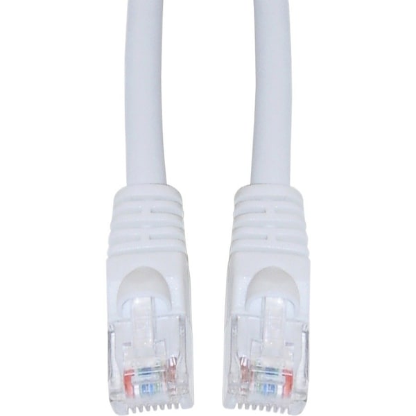 Cable Wholesale Cat5e White Copper Ethernet Patch Cable, Snagless/Molded Boot, POE Compliant, 7 foot 10X6-09107 - main