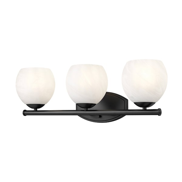 Z-Lite Colette Matte Black 3 Light Vanity 1963-3V-MB - main