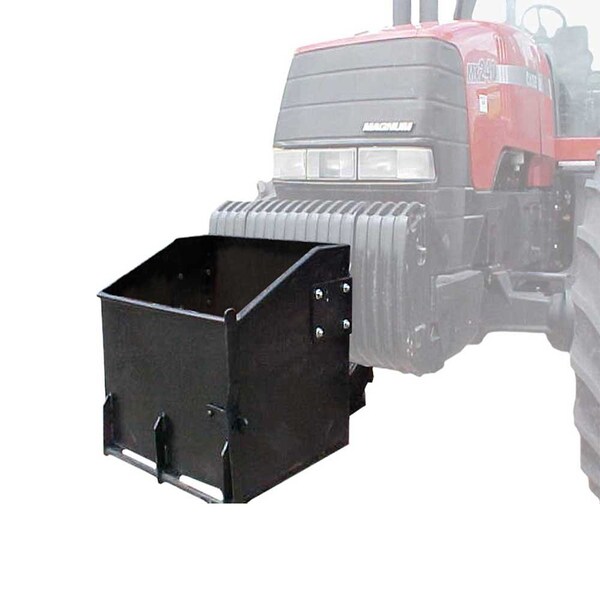 K&M Mfg 28-In. Standard Weight Box 28-In. x 22-In. x 20-In. Black Powder Coat 1831 - main