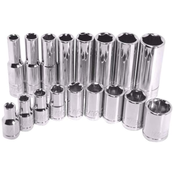 K-Tool International 1/4" Drive, 3/8" SAE Socket, 6 Points, Stnd 6Pt, 1/4"Dr, 3/8 KTI-21112 - main
