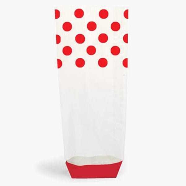 Nashville Wraps Red Polka Dots 1.4 mil Cello Bags, 2.75x2x10.5, 100PK 96252 - main