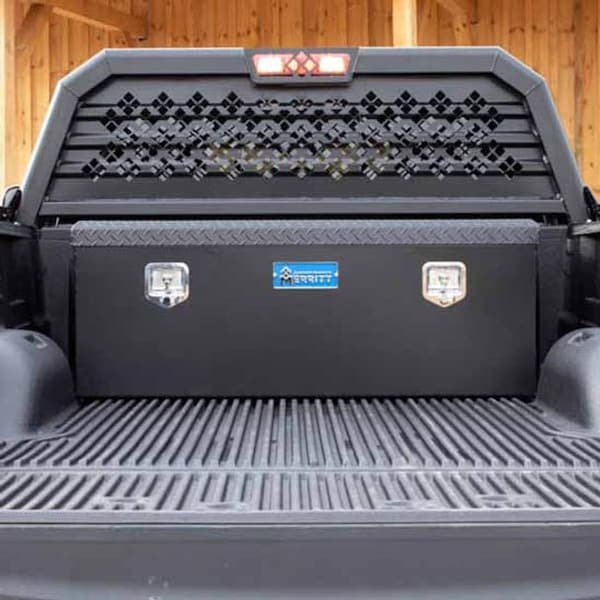 Ilc Repl. For Toyota Tacoma Year 2017 Aluminum Compact Bed Utility Chest Box 16X20X38In Black Sati WZ-ELSZ-D - main