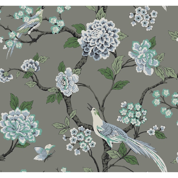 York Wallcoverings Fanciful Grey Wallpaper GR5933 - main