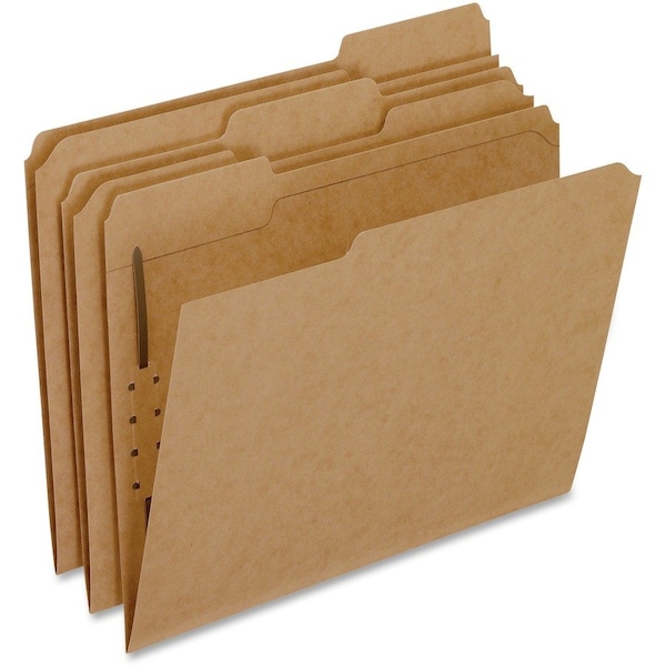 Tops Business Forms Pendaflex, KRAFT FOLDERS WITH ONE FASTENER, 1/3-CUT TABS, LETTER SIZE, KRAFT, 50PK FK211 - main