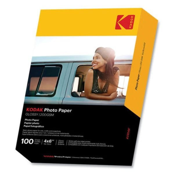 Kodak 4 x 6 in. Glass Photo Paper, 100, per Box KOD41180 - main