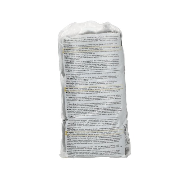 Norton Co 07660768114 Steel Wool, 2-1/2 in L, 4 in W, 00 Grit, Very Fine 68114 - main