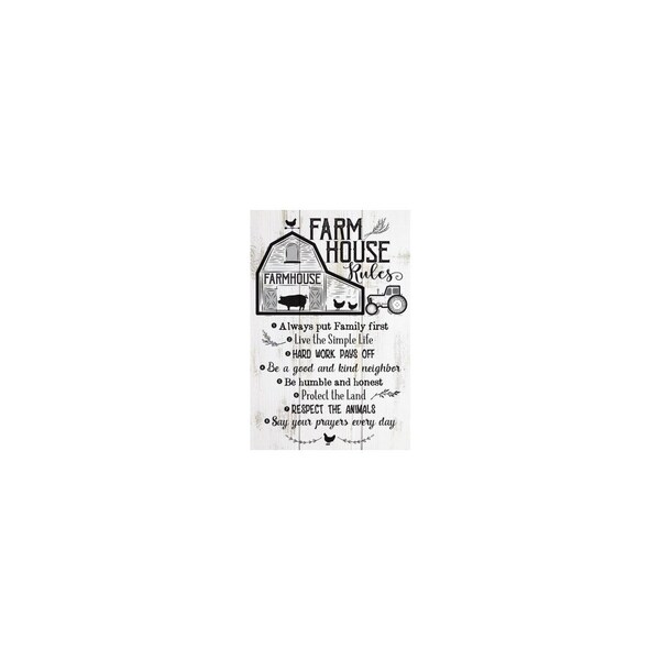 Headwind Consumer Products Metal inFarmhouse Rulesin Sign, Indoor/Outdoor Use 860-3011 - main