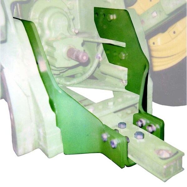 K&M Mfg Drawbar Reinforement for John Deere 8000-8020 Series Tractors Original Equipment Color 1451 - main