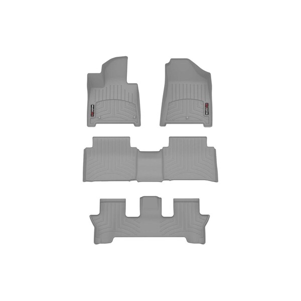 Weathertech Grey, Front, Rear and Rear Floorliners 461865-1-5-3 - main