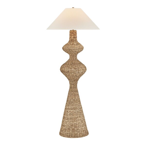 Troy Lighting 1 Light Soloma Table Lamp Patina Brass/Ceramic Artisan Ash PTL1222-PBR/CAA - main