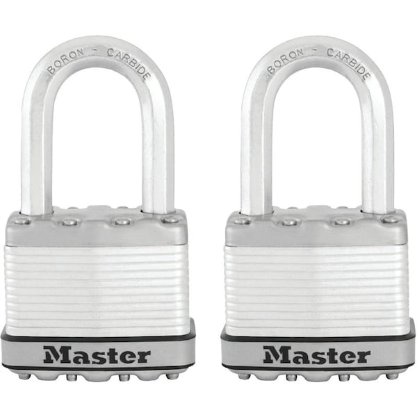 Master Lock Magnum Series Padlock, Keyed Alike Key, 3/8 in Dia Shackle, 1-1/2 in H Shackle, Boron Carbide Shackle M5XTLF - main