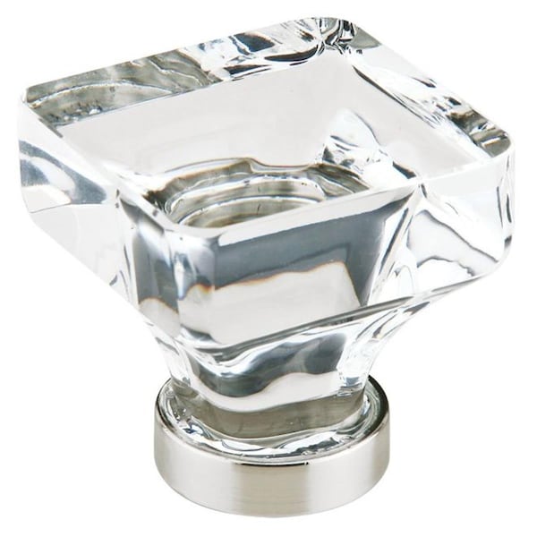 Patioplus 1.75 in. Square Cabinet Knob, Satin Nickel PA1632781 - main