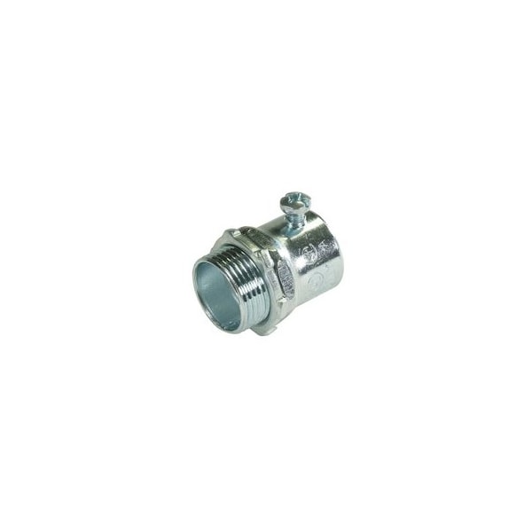 Steel City Connector, 2-1/2 in, Set Screw, Steel, Zinc Plated TC127A - main