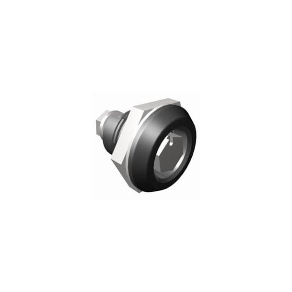Southco Quarter-Turn Cam Latch, Bellcore 216, Without Cam, Sealed, Zinc Alloy, Powder Coat, Black E5-6-135-UU1 - main
