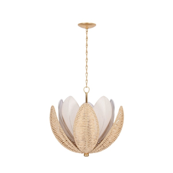Corbett Lighting Costa Brava 5 Light Chandelier in Vintage Gold Leaf 513-24-VGL - main