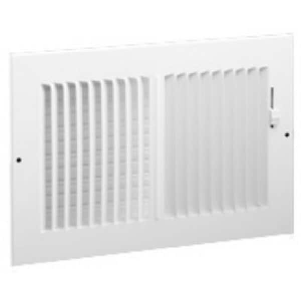 American Metal Products 382W14X6 White 2 Way Sidewall Register- 14 x 6 in 852939 - main