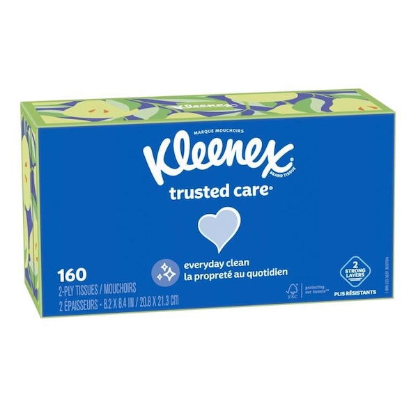 Kleenex Trusted Care 160 ct Facial Tissue, 160PK 54266 - main