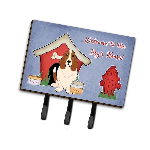 Carolines Treasures Dog House Collection Basset Hound Leash or Key Holder BB2775TH68 - main