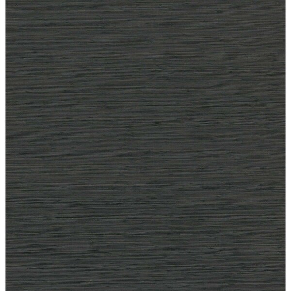 A-Street Prints Kira Charcoal Hemp Grasscloth Wallpaper 2972-86132 - main