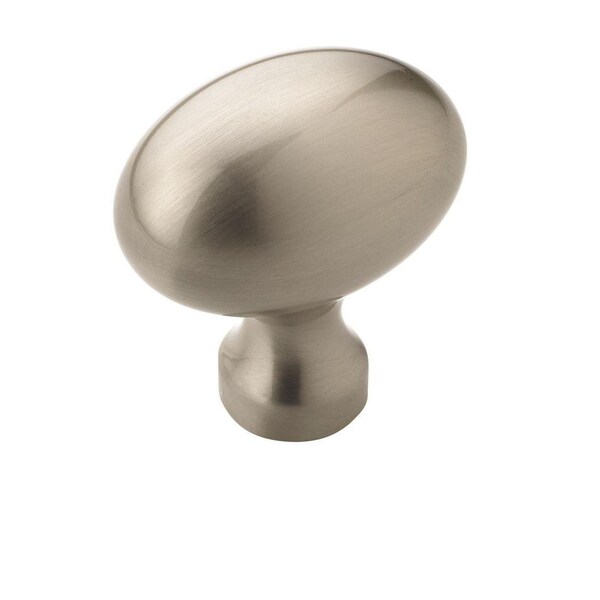 Amerock Vaile 1-3/8 inch (35mm) Length Satin Nickel Cabinet Knob, 25PK 25VMP53014G10 - main
