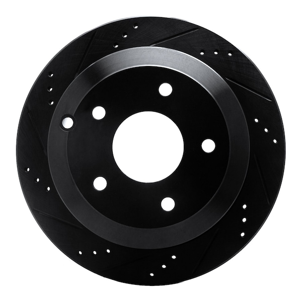 Dynamic Friction Co DFC Brake Rotor - Drilled and Slotted - Black 633-52017L - main