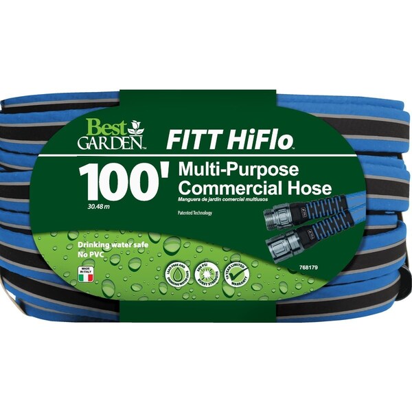 Best Garden Hiflo 100 Ft. Lightweight & Compact Garden Hose DIBFFH51200 - main