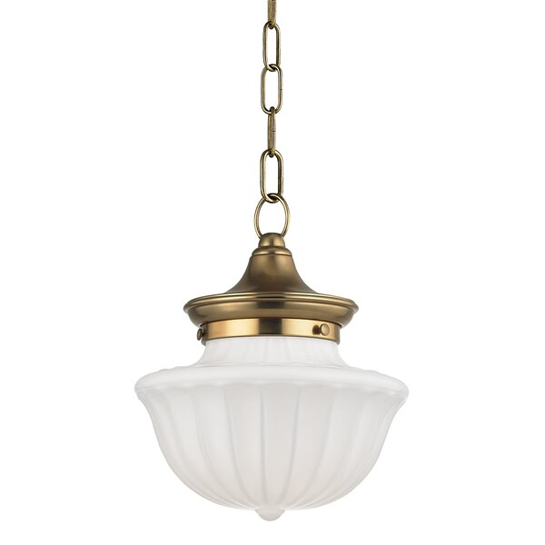 Hudson Valley Lighting Dutchess 1 Light Pendant 9 In. Aged Brass 5009-AGB - main
