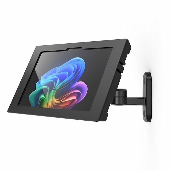 Compulocks SURFACE PRO COPILOT+ PC 12in, APEX ENCLOSURE SWING WALL MOUNT - BLACK 827B590APXB - main
