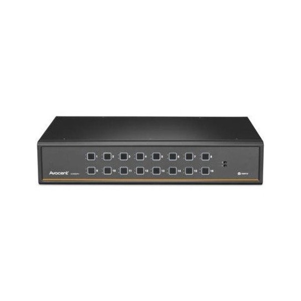 Vertiv Avocent SwitchView Desktop KVM | 16 Port | Single Head | Universal Connector | TAA Compliant SV2160DPH-400 - main