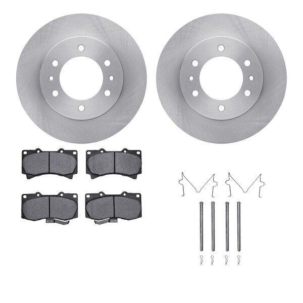 Dynamic Friction Co DFC Brake Rotor with 5000 Brake Pads and Hardware Kit 6512-93003 - main